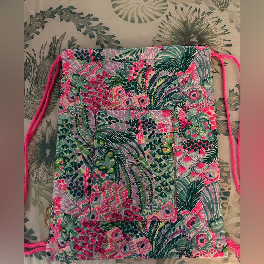 Lilly Pulitzer drawstring backpack